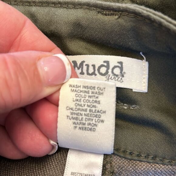 Mudd olive high rise adjustable waist triple stack jeggings Size 14 New - Picture 11 of 11